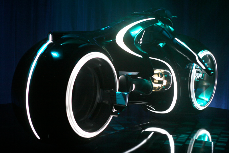 Illustration for article titled Tron Light Cycle Revealed Live At Flynn's Arcade!